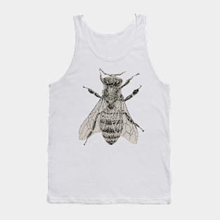 Dotwork Bee Art Print Tank Top